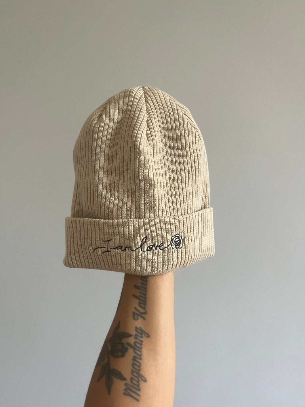 'I am Love' Organic Cotton Beanies